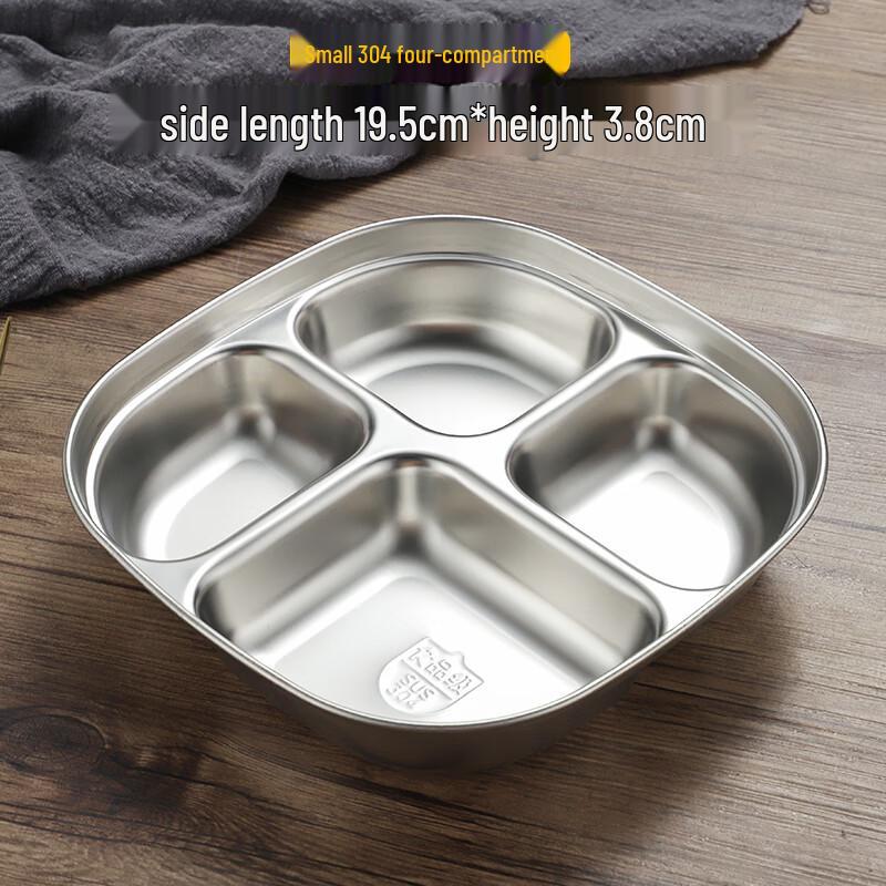 

Korean Style 304 Stainless Steel Meal Plate