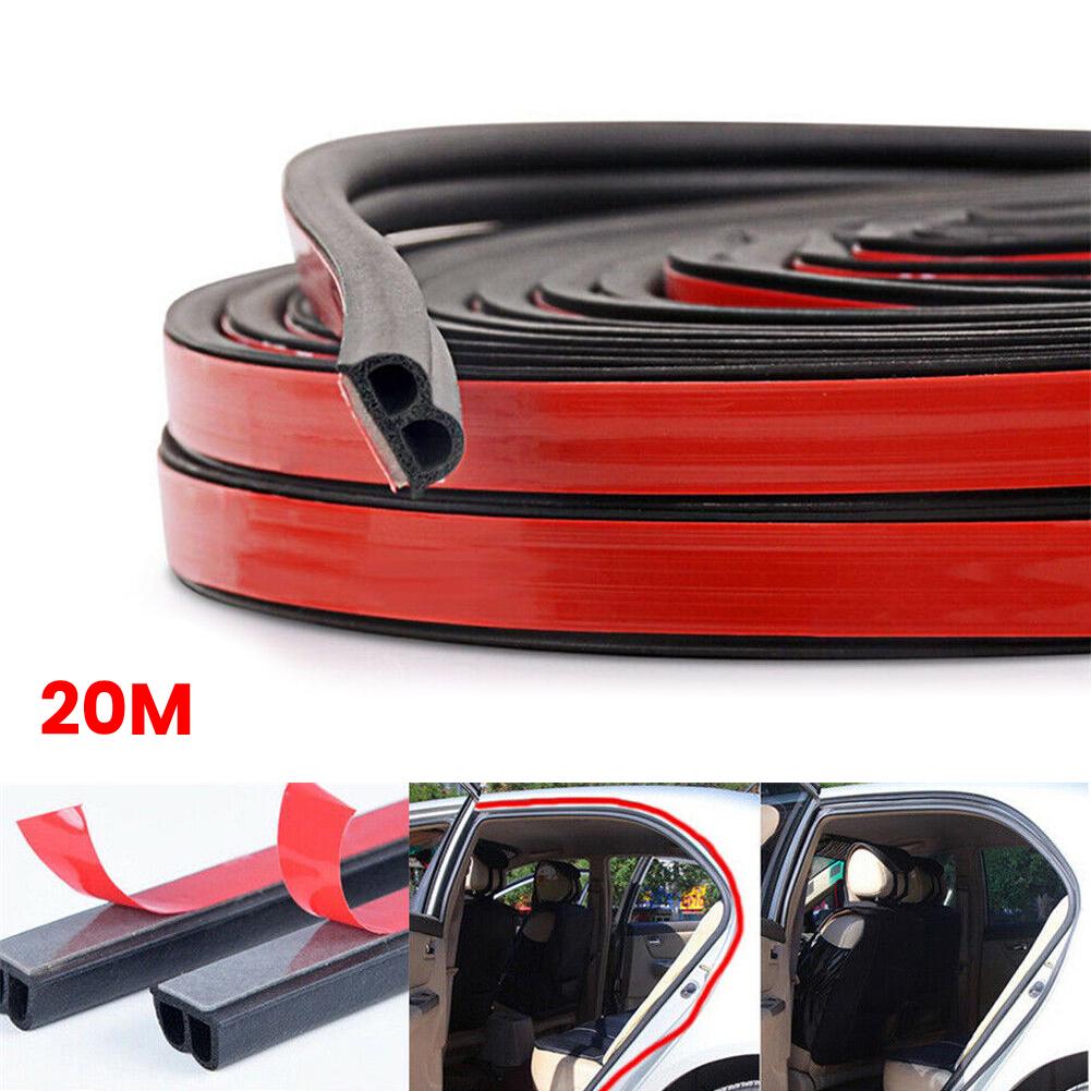 20m B-Shape Car Door Window Trim Edge Moulding Rubber Weatherstrip Seal Strip
