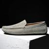 Fashion2024 New Men's Suede Shoes Breathable Summer Shoes Simple Light Slip on Men Shoes Handmade Casual Comfortable Driving Flats Male