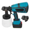 Cordless Paint Sprayer Gun Electric 21V Lithium Battery Rechargeable 1000ml US Plug 100?240V