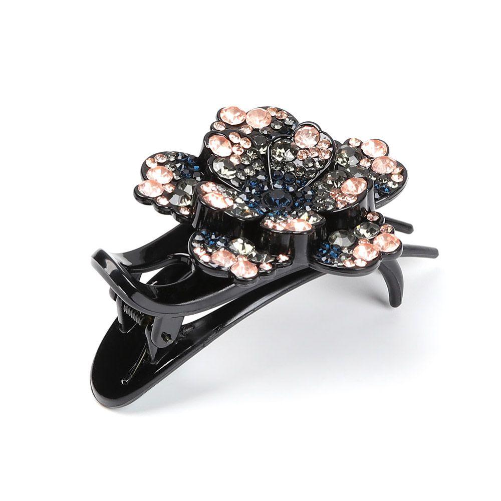 

Durable Crystal Dovetail Barrette Hair Clips Styling Tools Rhinestone Hairpin Style 6