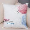 Customizable Bedroom Living Room Sofa Family Geometric Pillowcase Colorful Flower Printing Group Decoration Pillowcase