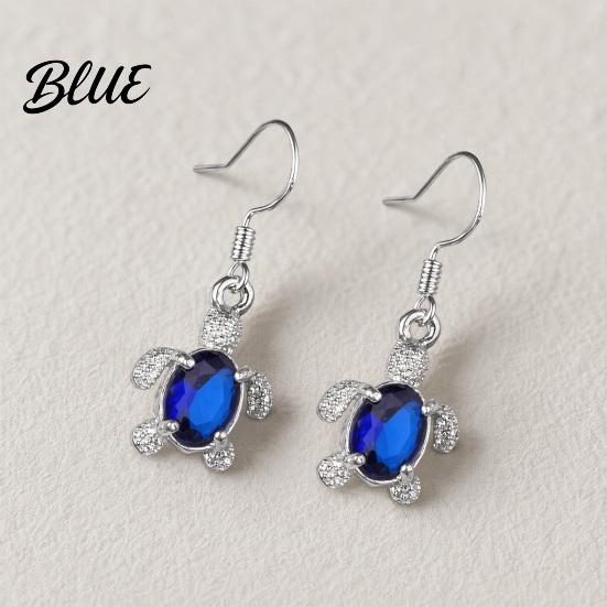 Vacation Style Jewelry 1 Pair Hook Earrings Turtle Shape Drop