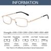 Metal Anti Blue Light Reading Glasses Foldable for Men Women Eye Protection Near Far Double Light Eyewear