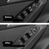 For Mazda 3 Axela Accessories 4pcs/set Car Interior Styling Carbon Fiber Auto Window Lift Button Panel Cover Case Sticker