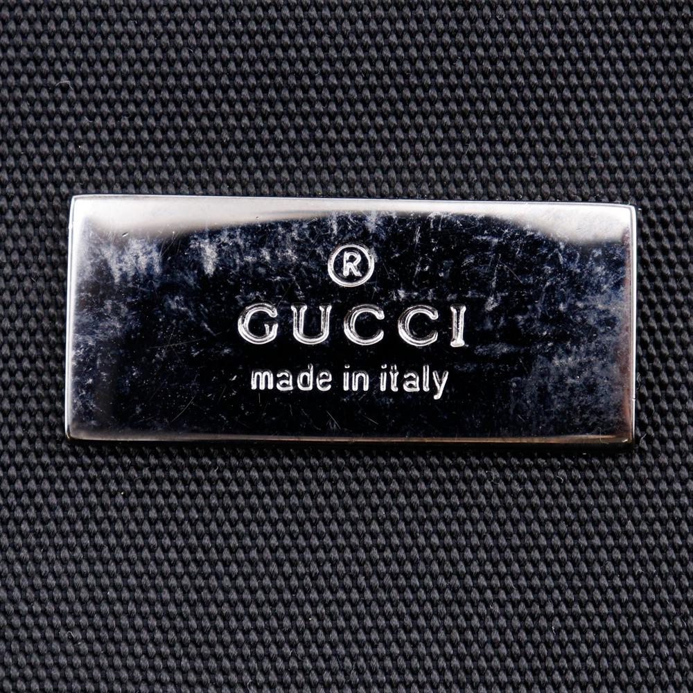 Gucci Shoulder Bag 141194 Black Nylon Canvas Unisex Used