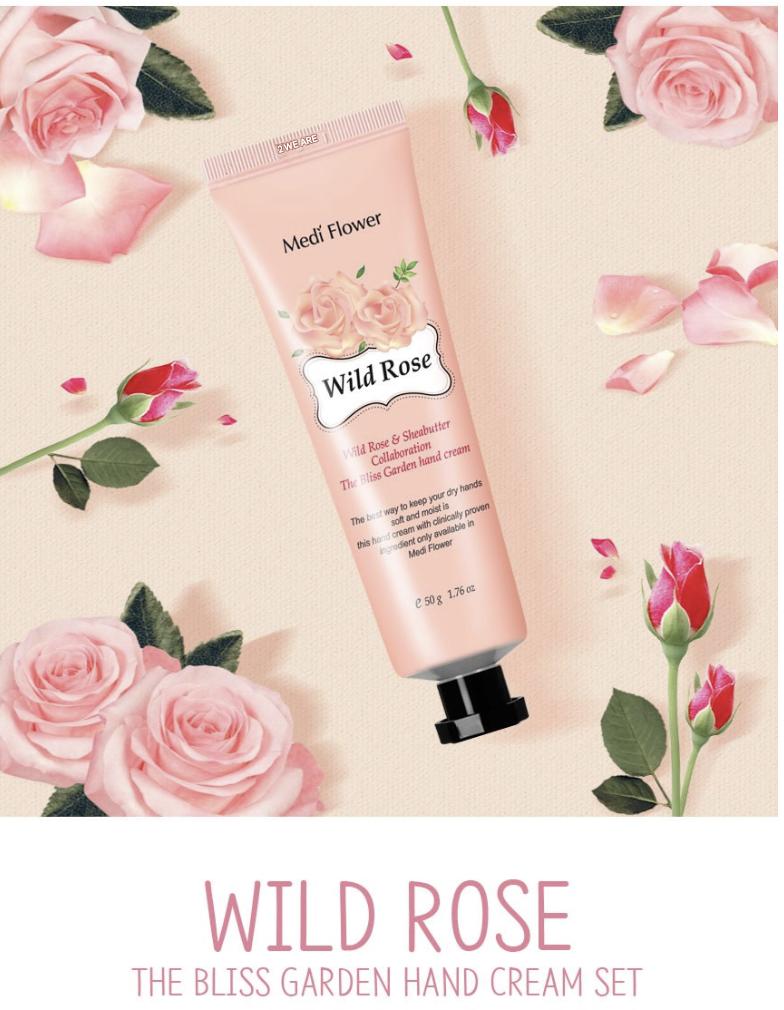 MEDI FLOWER The Bliss Garden Hand Cream 5-Piece Set + Gift Bag (250g)