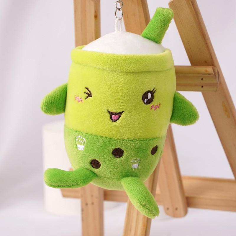 Adorable Plush Boba Tea Cup Ornament With Realistic Pearl Details Perfect Backpack Charm