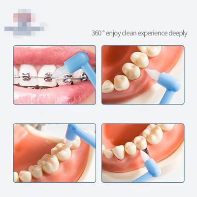 4 Stück Kieferorthopädische Interdentalbürste Einzelbüschelig Weich Zahnreinigung Zahnbürste Mundpflege Werkzeug Kleiner Kopf Weiche Borsten Implantat Erwachsener