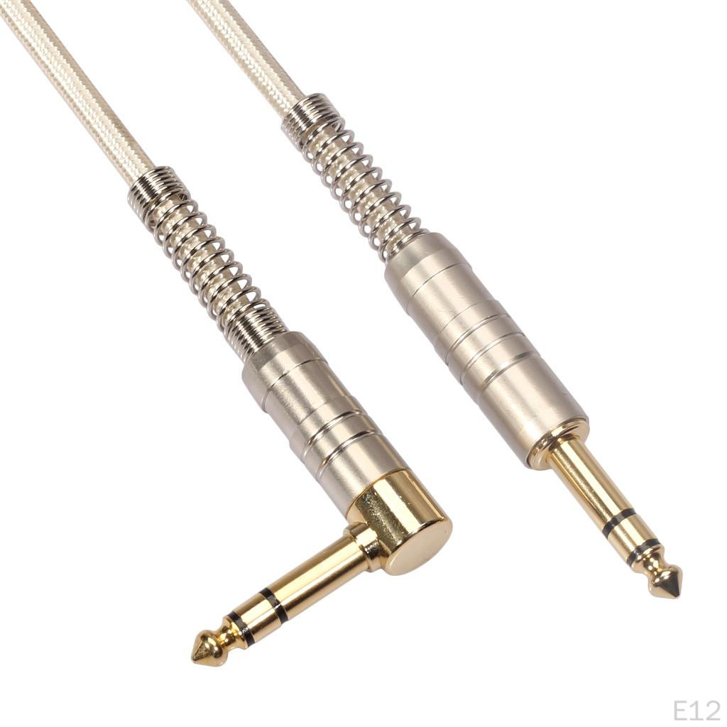 1PC Auxiliary Audio Cable 6.35mm Dual Shielded