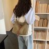 Vintage Canvas Crossbody Bag Tooling Style Shoulder Bag Women Commuter Tote Bag