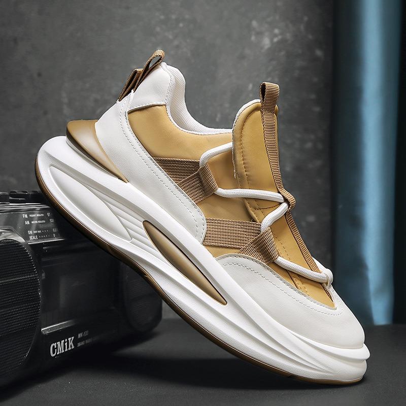 

Мужская обувь весна новая спортивная и повседневная обувь универсальная трендовая обувь мужская увеличивающая рост толстоподошвенная мягкая подошва папины модные кроссовки 44 хаки