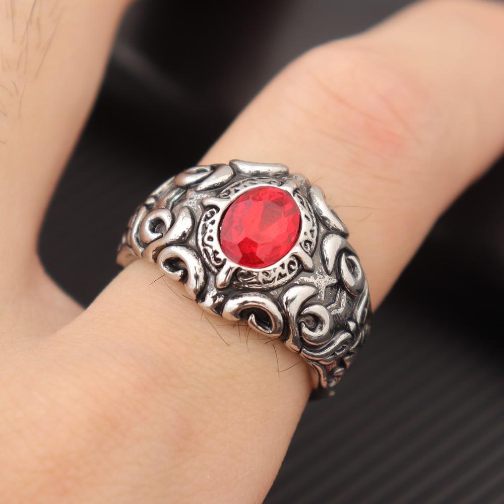 Trendy Retro Knight Shield Cross Ring Charming Men's Ring New Fashion Cross Amulet Jewelry Hip Hop Punk Accessories Party Gift