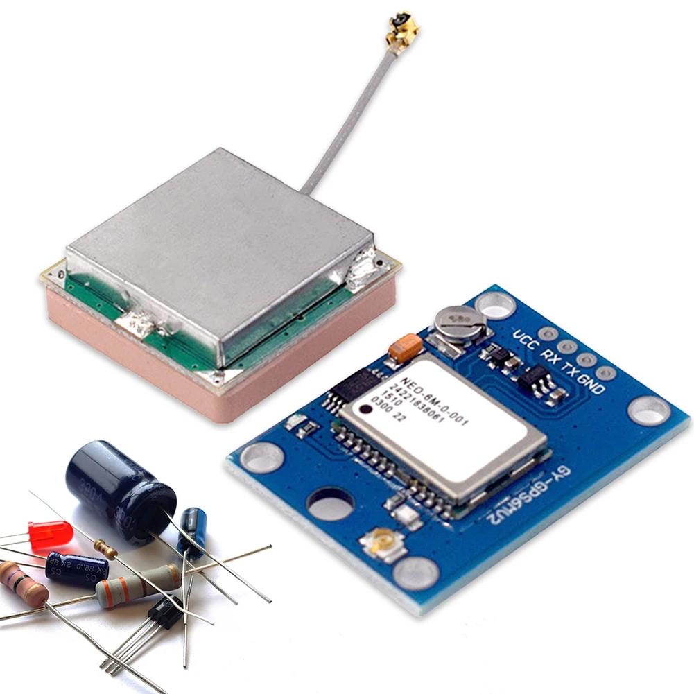 

GY-NEO6MV2 Модуль позиціонування з керуванням польотом GPS Модуль контролера дрона EEPROM MWC APM2.5 3V-5V Велика антена для Arduino 1 SET