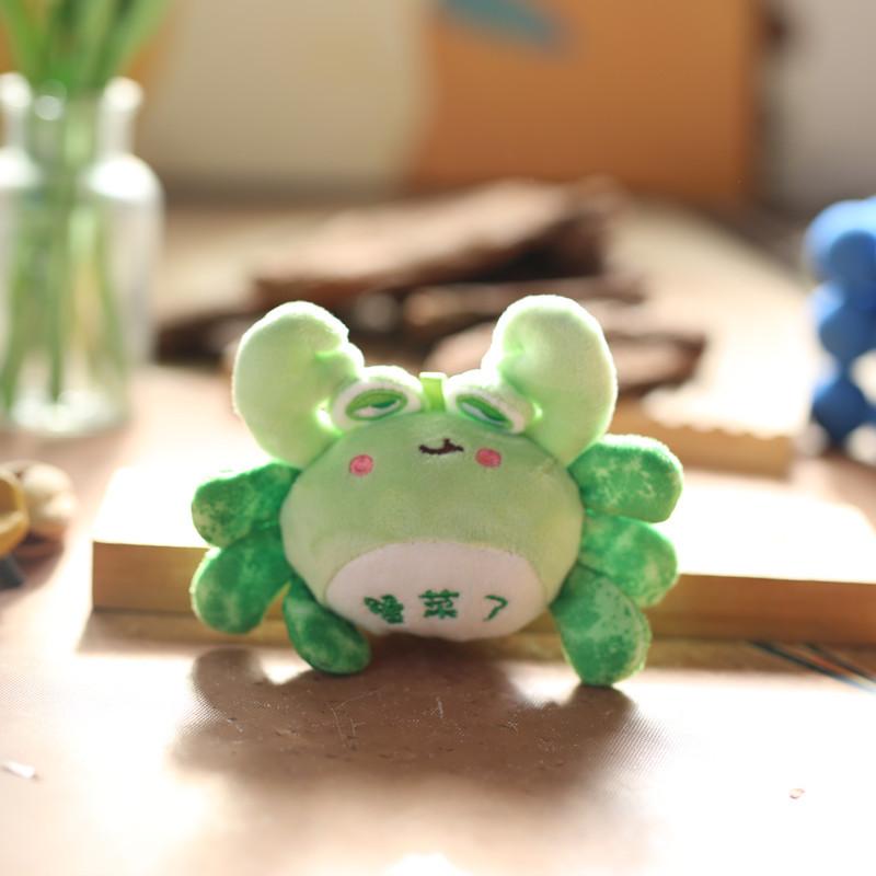 

Милая маленькая подвеска в виде краба, плюшевая игрушка, кукла, мохнатый краб, сумка, подвесной брелок, кукла, брелок, кукла 12cm