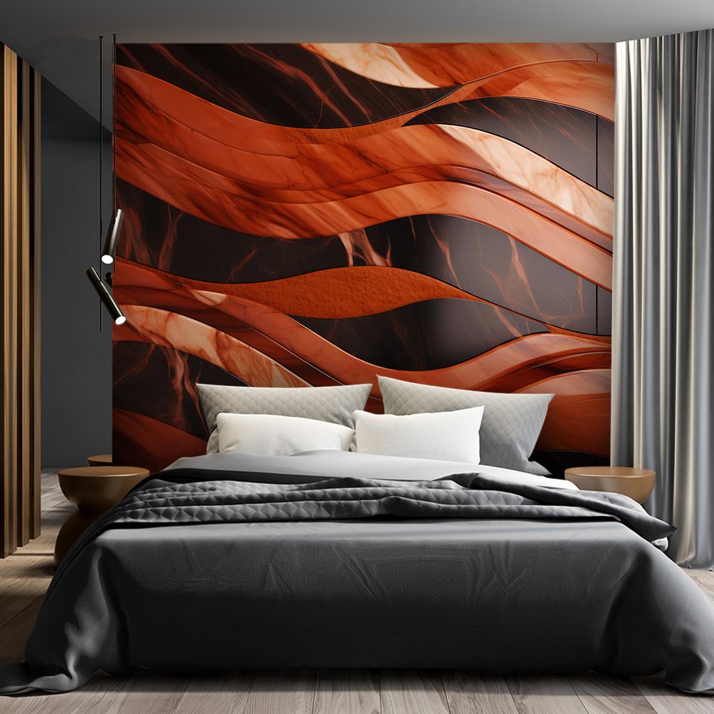 Wallpaper Waves Marble Texture