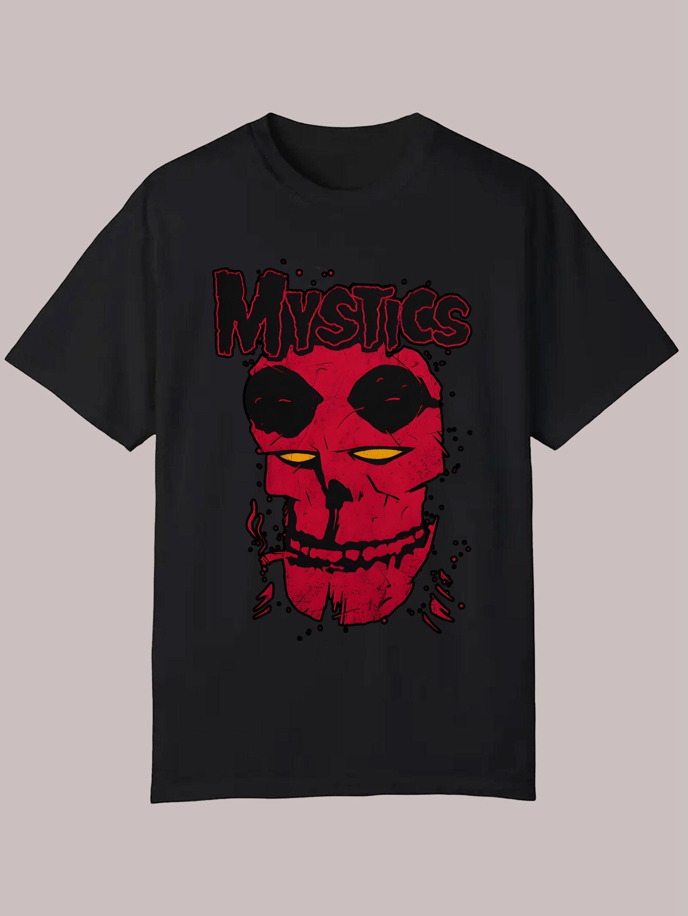 Summer Casual Round Neck Polyester (Polyester) Portrait T-shirt L