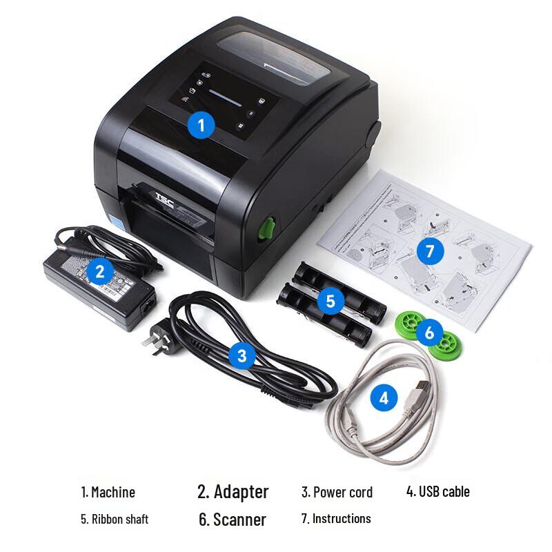 TSC TH240 Desktop Barcode Label Printer CN Plug (adapter Included)