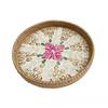 ZISIZ Rattan Shell Decorative Fruit Tray