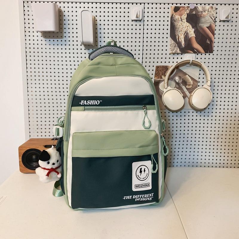 Schoolbag Female Korean Version Harajuku Backpack Campus Style Junior High School Student Schoolbag Female Simple Large-capacity Backpack