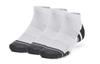 Under Armour Performance Tech Ankle Socks Unisex 3 Pack White 1379504-100