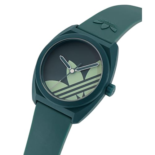 Adidas Originals Watch Unisex Adidas Project Three AOST25541 Quartz Watch, 3 ATM Water Resistant, Mineral Glass, Green Dial, Ceramic [Parallel Import]