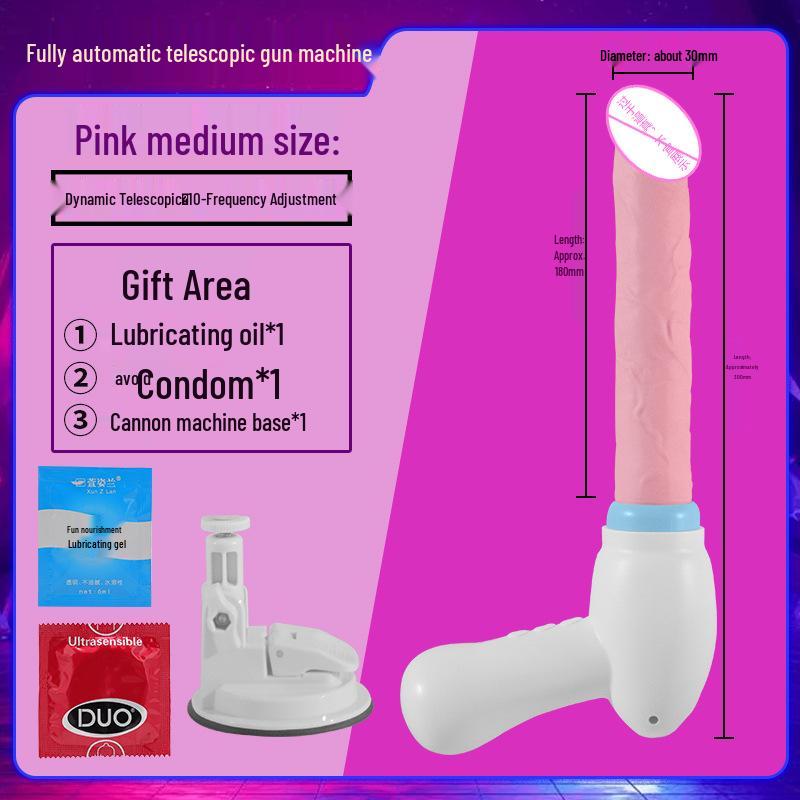 Women's Fully Automatic Retractable Vibrator - Electric Insertable Masturbator.