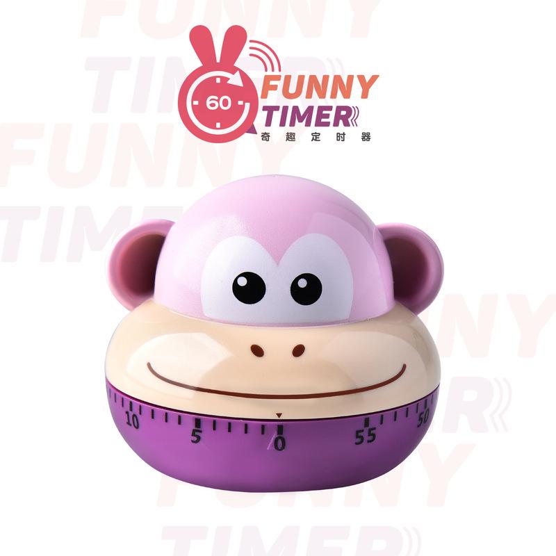 Children's Cartoon Rabbit & Squirrel Magnetic Timer for Cooking & Study