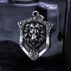 Stylish Punk Style Animal Shape Jungle King Lion Head Stainless Steel Unisex Ready-made Necklace