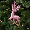 Glitter Accent Plastic Hanging Pendant Plastic Holiday Tree Decoration  Christmas Tree Decor