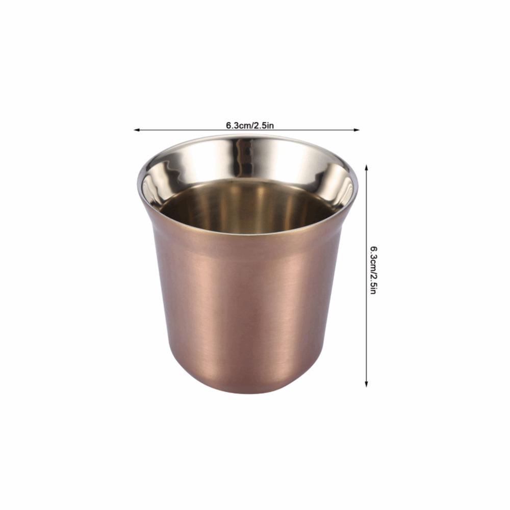 Durable Beer Mug Stainless Steel Tea Cup Reusable Espresso Cup For Drinking