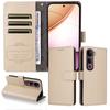 For Vivo Y400 Pro 5G/vivo V40e 5G Case RFID Blocking 3 Card Slots PU Leather Phone Cover with Wrist Strap