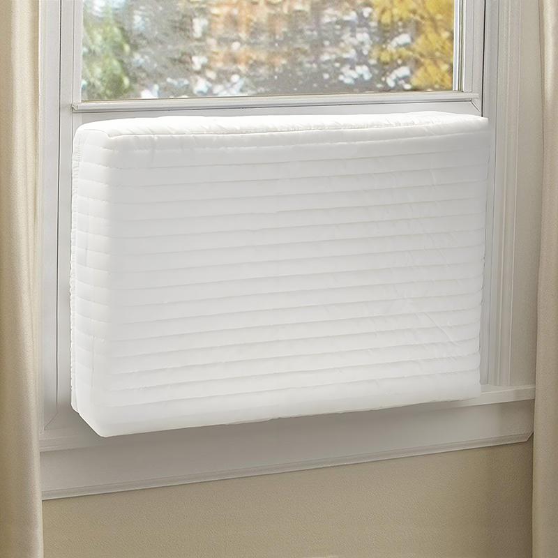

1PC Adjustable Cover All-Season Window Unit Cover Easy On/Off With Free Elastic Straps Durable 4 Sizes 43*33*9cm