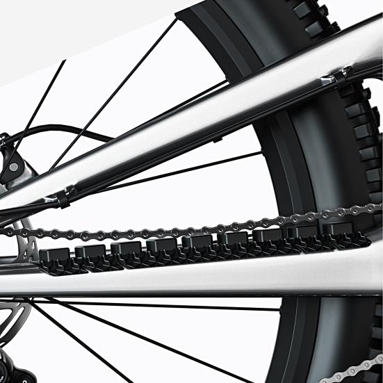 Chain Stay Protector Dirt-resistant Waterproof Wear-resistant 3D Embossment Silicone Rust Resistant Frame Chain Guards for Cycling