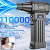 Turbo Blower Electric Air Duster Jet Fan Blow Snow Car Violent Fan Cleaning Blowing Tool With Outlet Nozzles 110000RPM Blow And Suction 2 In 1