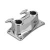 Silver Extension Bracket Metal Connecting Clamp Durable Bass Drum Bracket  Drum Set Accessory