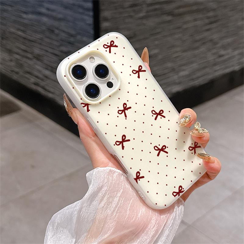 Custodia Per Realme Note 70 C63 C75 C53 C51 C71 C55 5 5i 15T Rosso Nero Fantasia Fiocco Morbida Opaca Colore Caramella Copertura