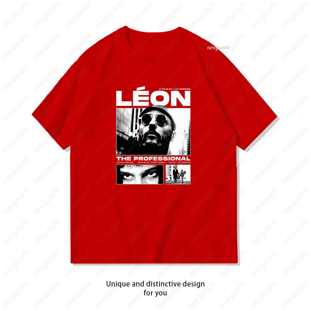 Leon Der Profi Vintage Klassiker T-Shirt Frau Mann Lässig Baumwolle Grafik T-Shirts Kreative Streetwear Camisetas Tops Tee
