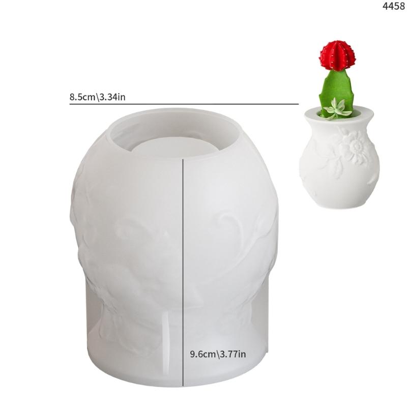 Pratici Vasi da Fiori a Vite Stampo Robusto in Silicone Materiali Artigianali in Gesso Cemento per Giardino e Decorazione Interna