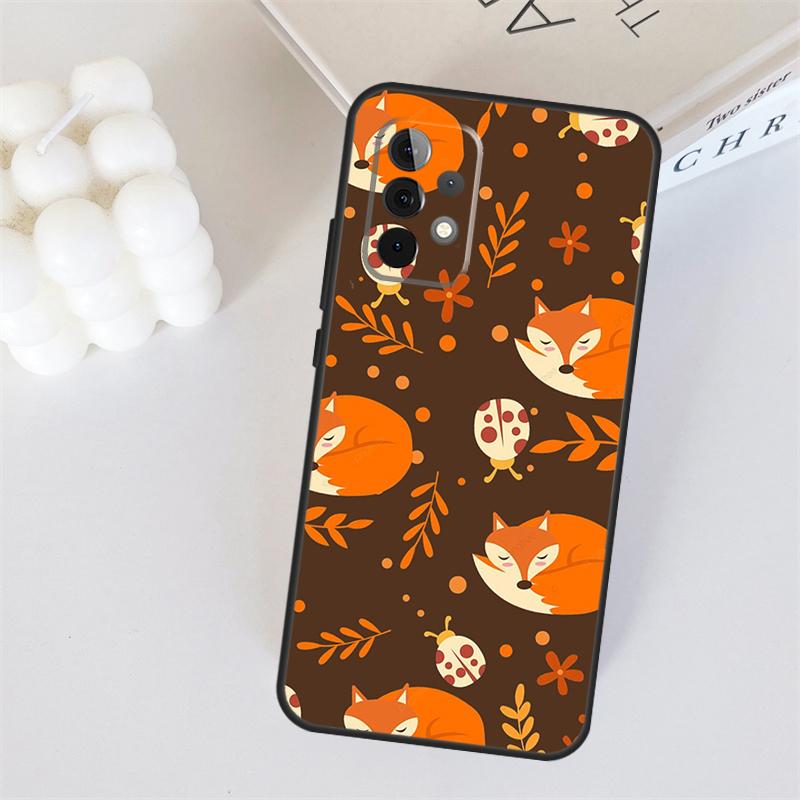Herbstlaub Fallender Fuchs Für Samsung Galaxy A55 A35 A15 A36 A56 A26 A16 A22 A32 A52 A54 A34 A53 A33 A13 A06 A05 Hülle