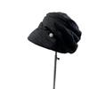 Twist Knitted Stacking Hat Warm Trend Show Face Small Bag Head Hat Plain Makeup Versatile Bucket Hat