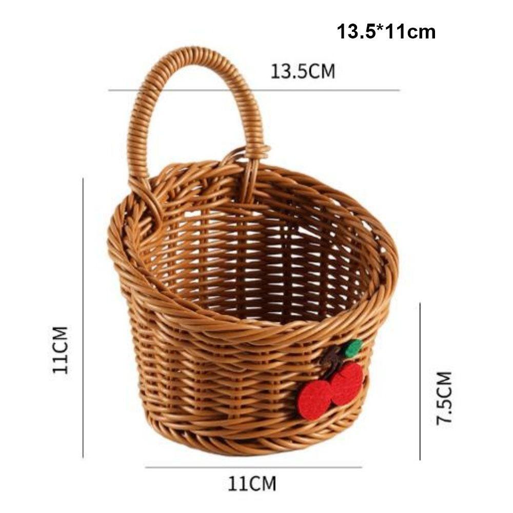 Household Imitation Rattan Wicker Basket  Restaurant Serving Tabletop Display