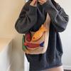 Borse a Spalla Shopper in Lana Lavorata a Maglia Decorazione Pesce Fortunato per Donna Grande Capacità Borsa da Shopping Borsa a Mano Casual da Strada Design Koi 2026