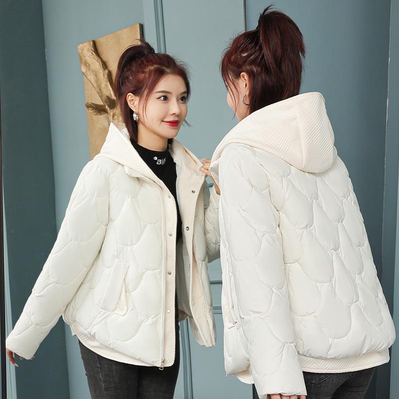 Women's Winter Hooded Thick Warm Jacket - Korean Style Cotton Outerwear