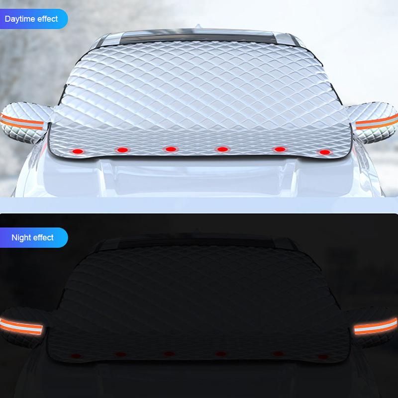 SEAMETAL 5 Magnets Car Snow Cover Frost Protection Windshield Cover Universal for Suv Sedan