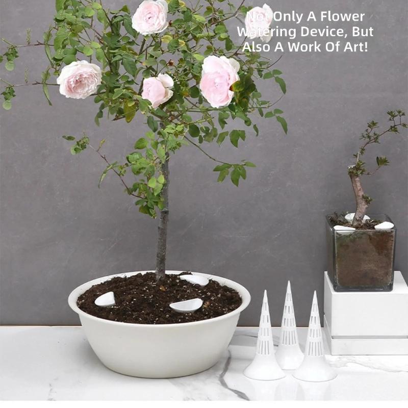 10/20/50Pcs Conical Plant Breathable Watering Device Gasket Soil Aeration Root Garden Plant Bottom Flower Plant