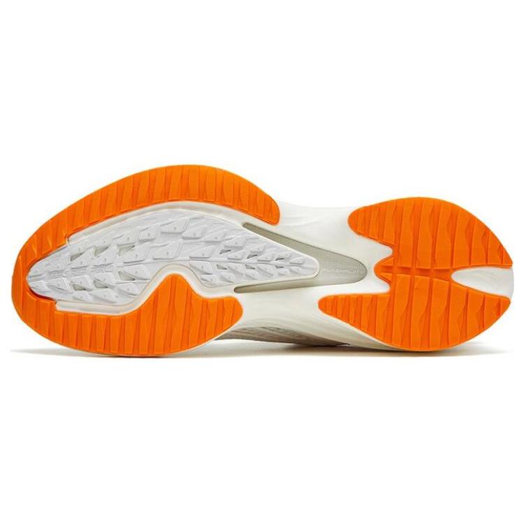 New Anta Antelope Run 3 Anti Slip Wear Resistant Low Top Running Shoes Men's White Orange 112325585-7