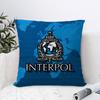 IInterpols LOGO Office Cushion Pillowcase Car Cushion CoverXCM Lumbar Pillowcase Sofa Pillowcover