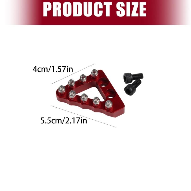 Aluminum Brake Pedal Assembly Clutches Brake System Reinforcement Dirt Bike Brake Pedal with Enhances Grip for Bike
