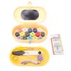 Sewing Tools Set Portable Needle and Thread Set Compact Sewing Tools Box for Home Cream Yellow